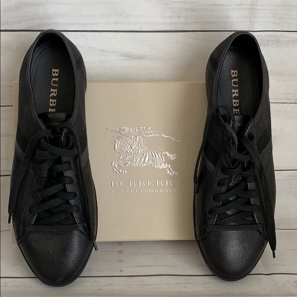 burberry mens sneakers black